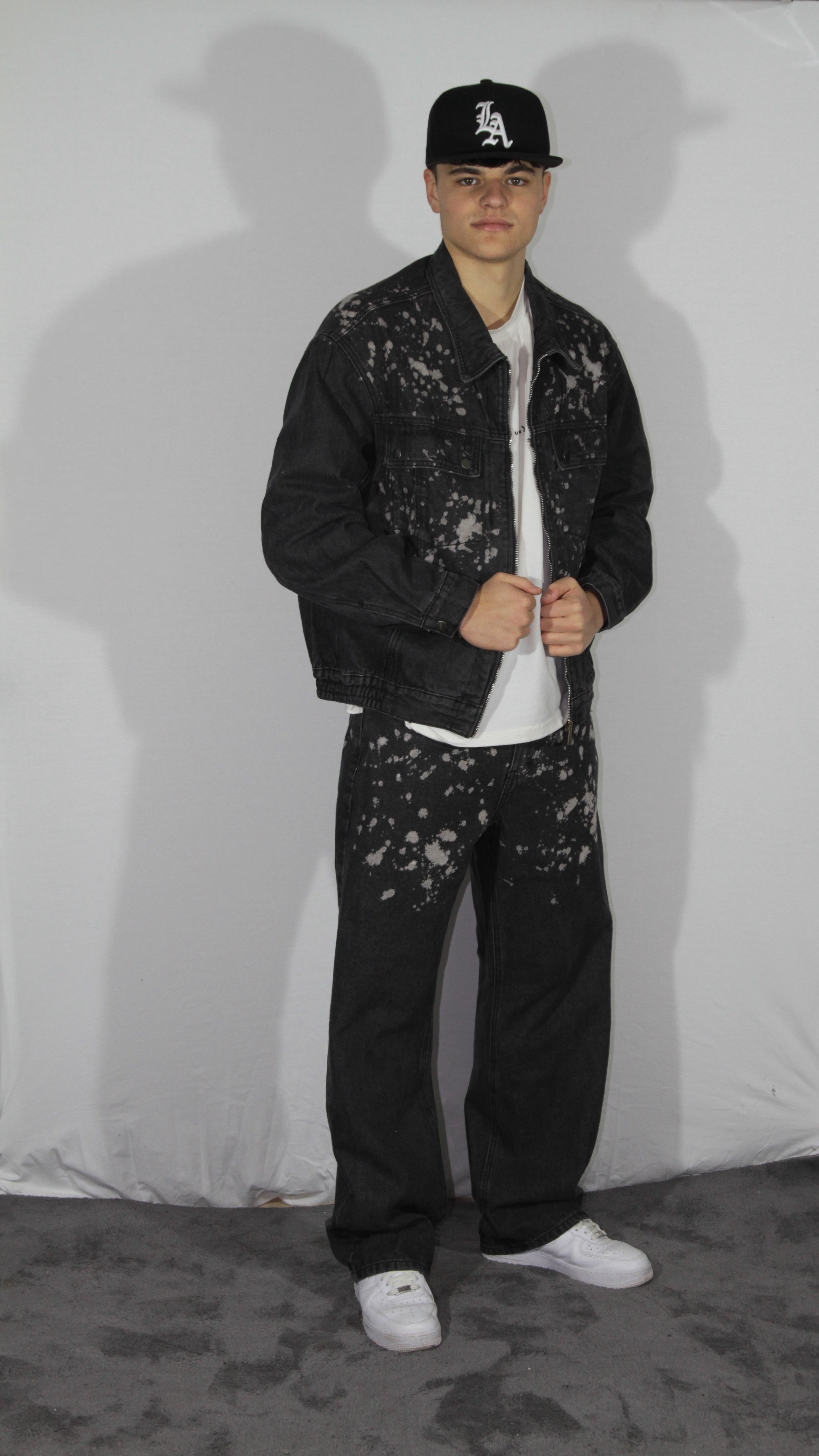 DENIM BAGGY BLEACH DROPS