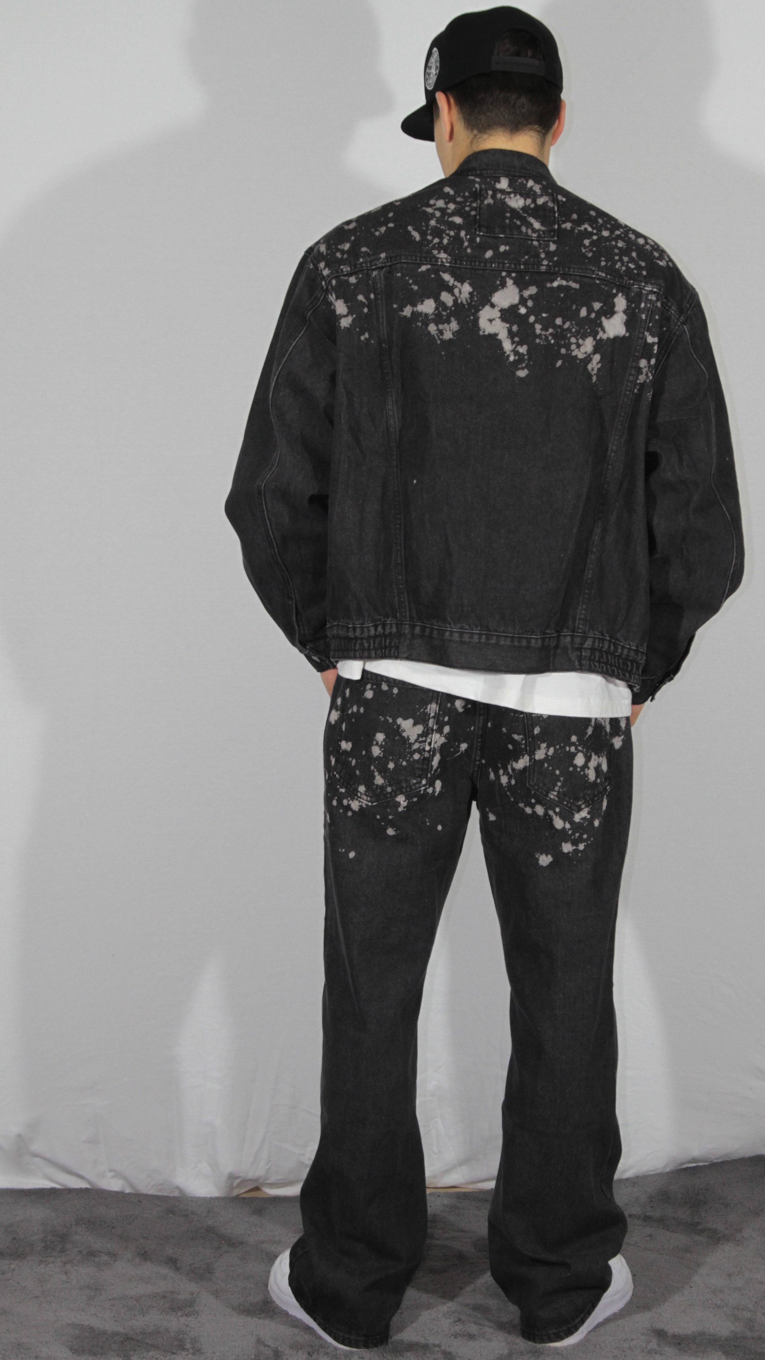 DENIM BAGGY BLEACH DROPS